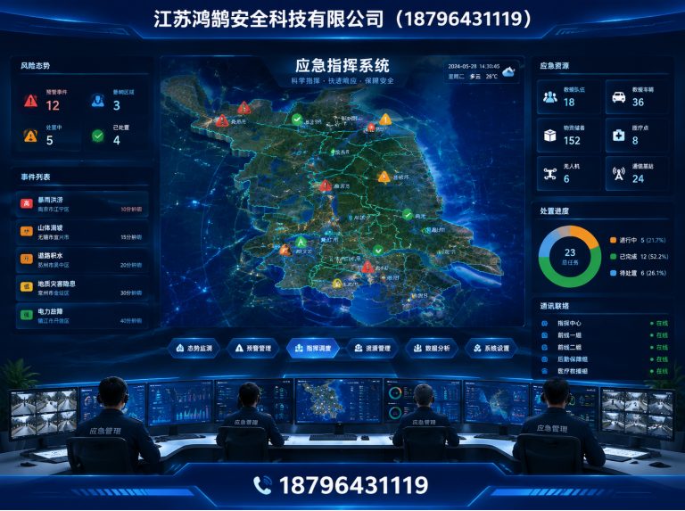 湖州消防通信指挥展示图